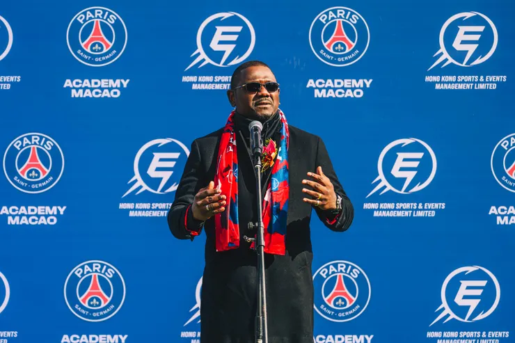 巴黎聖日耳門香港及澳門學院行政總裁賈恩力於開球禮上致辭