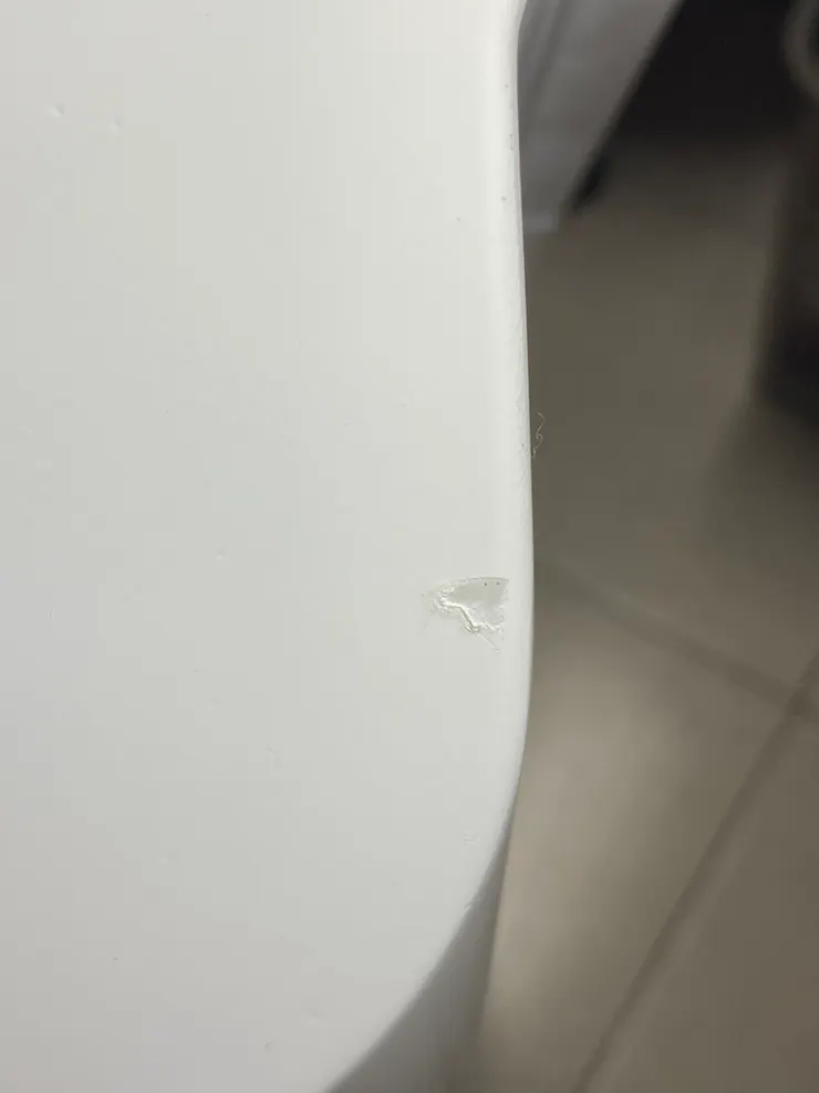 這些瑕疵以後再想辦法用補漆的方式解決