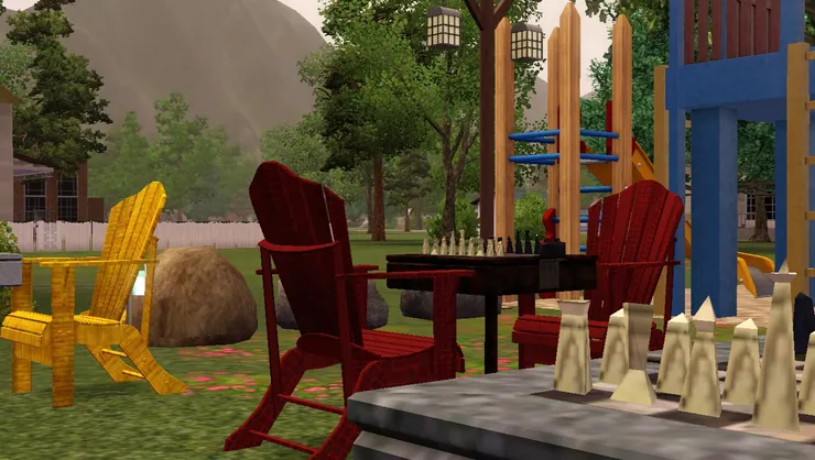 原來是下棋的區域。