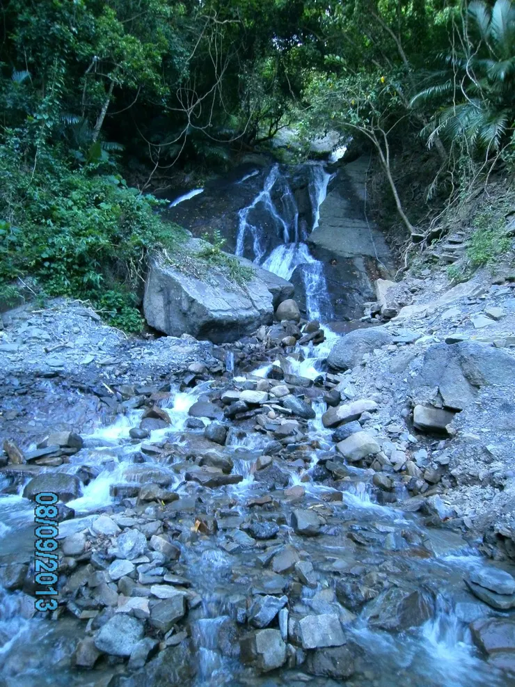 因颱風坍方的瀑布/Mingling攝