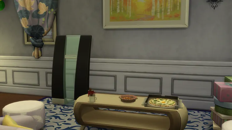 客廳也放了簡單的美食，有我很喜歡熱可可和曲奇。