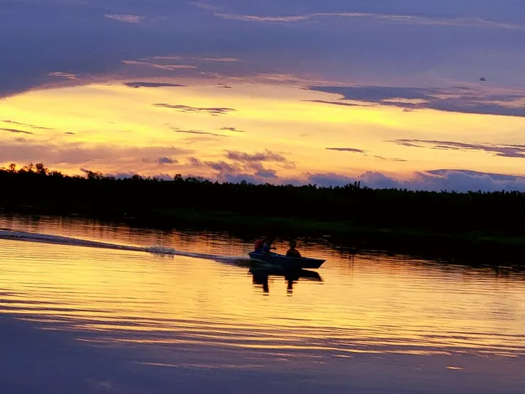 ▲海岸線上絢麗的日落夕陽
