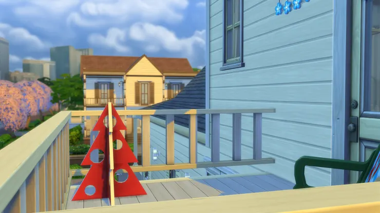 這棵聖誕是紙板做的，另類材質。