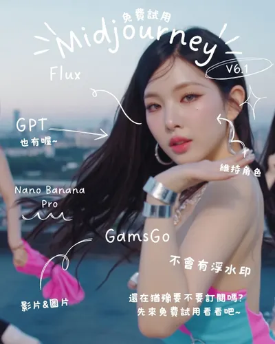 免費試用Midjourney V6.1