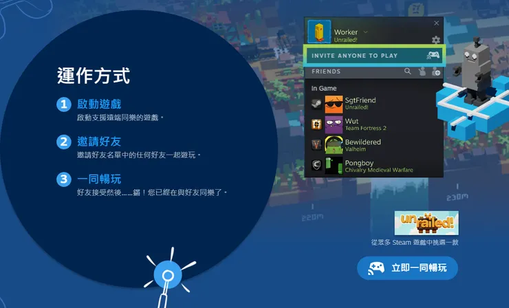 Steam遠端同樂