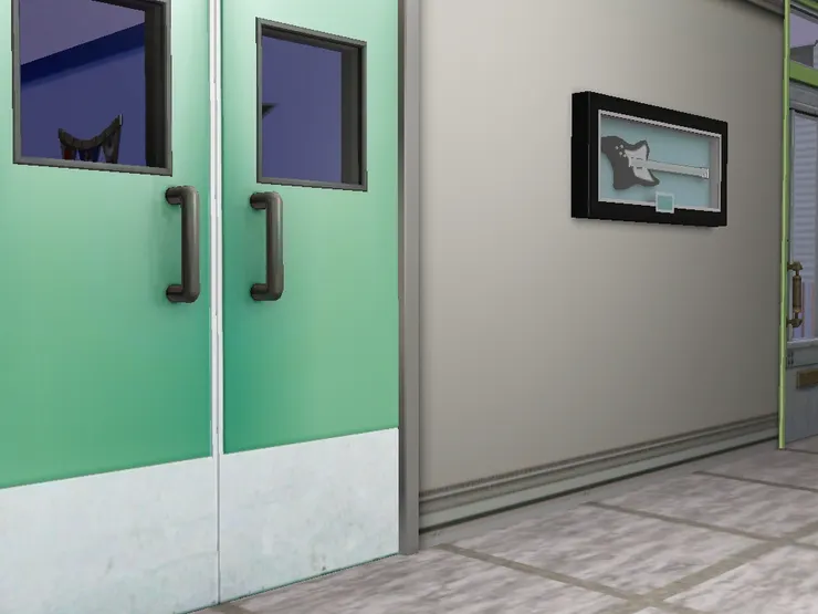 綠色的門！我喜歡！