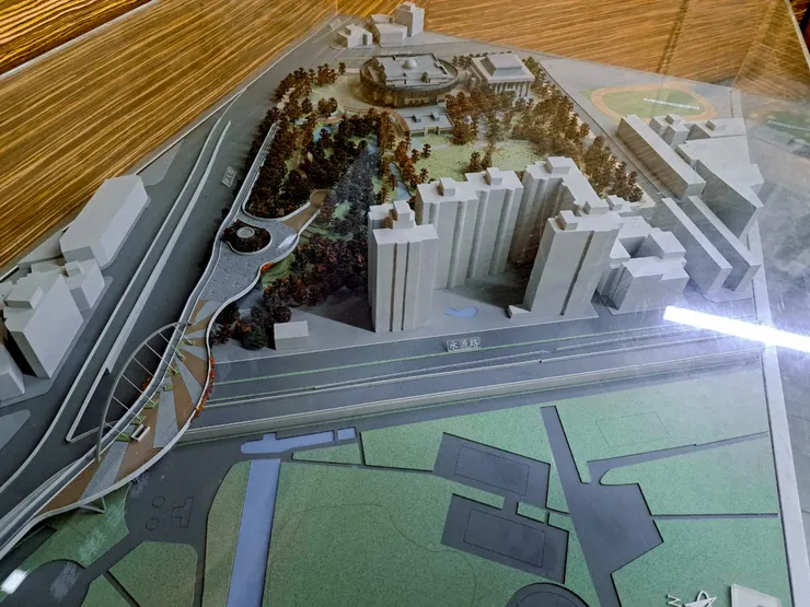園區模型(霉女拍攝)