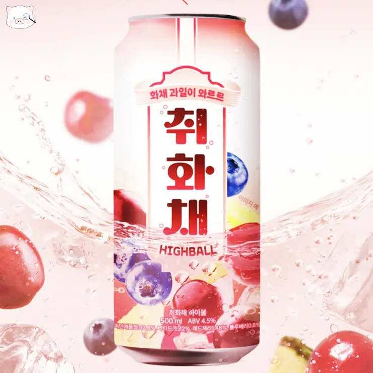 韓國綜合水果椰果 Highball 。