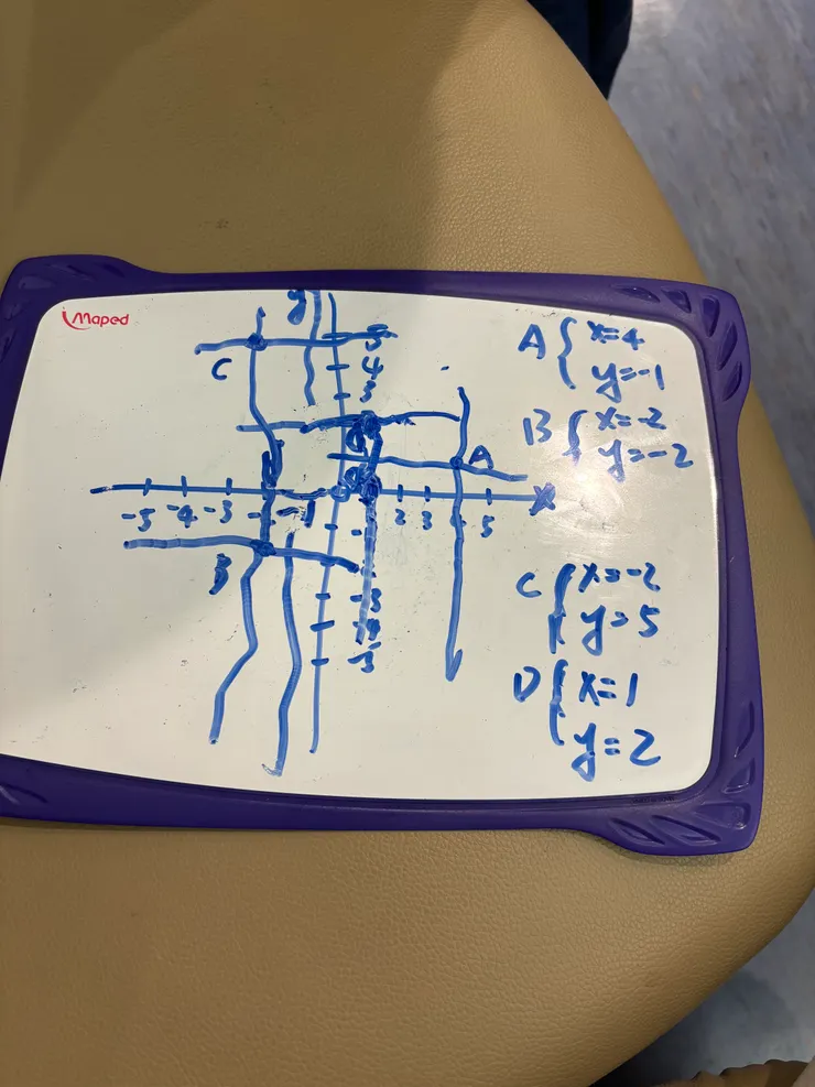 直線都能畫成這樣，生理發展真的還不到能高強度運算的階段。