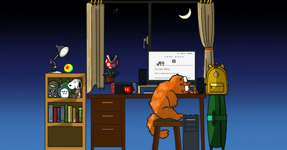 奶油貓的下班生活