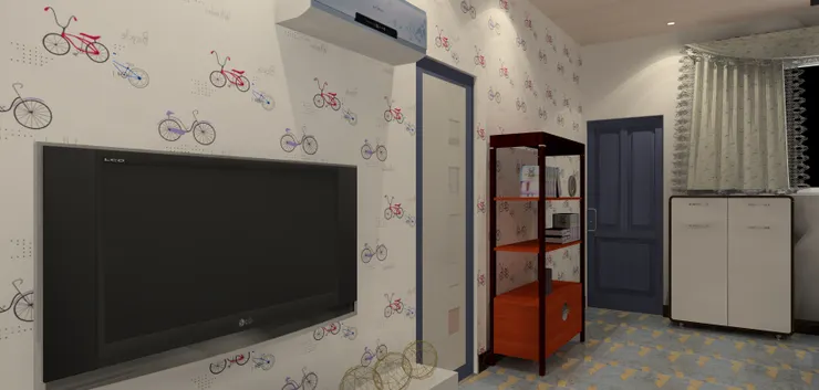 舊牛仔布的藍色讓人看得很舒服！