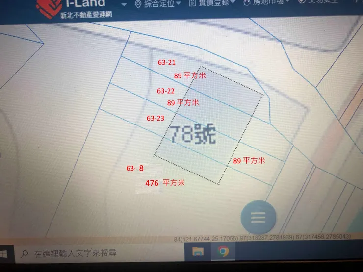 中福路78號地號圖