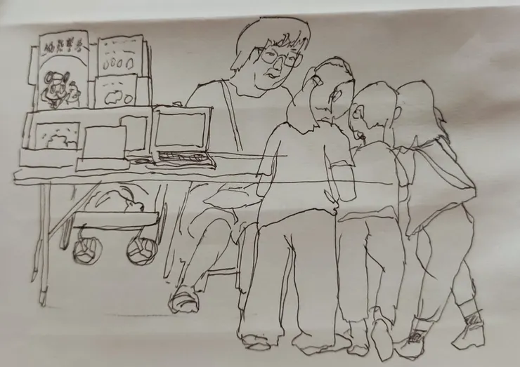 顧攤無聊時畫的塗鴉4