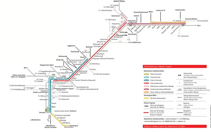 擷取自Matterhorn Gotthard Railway官網