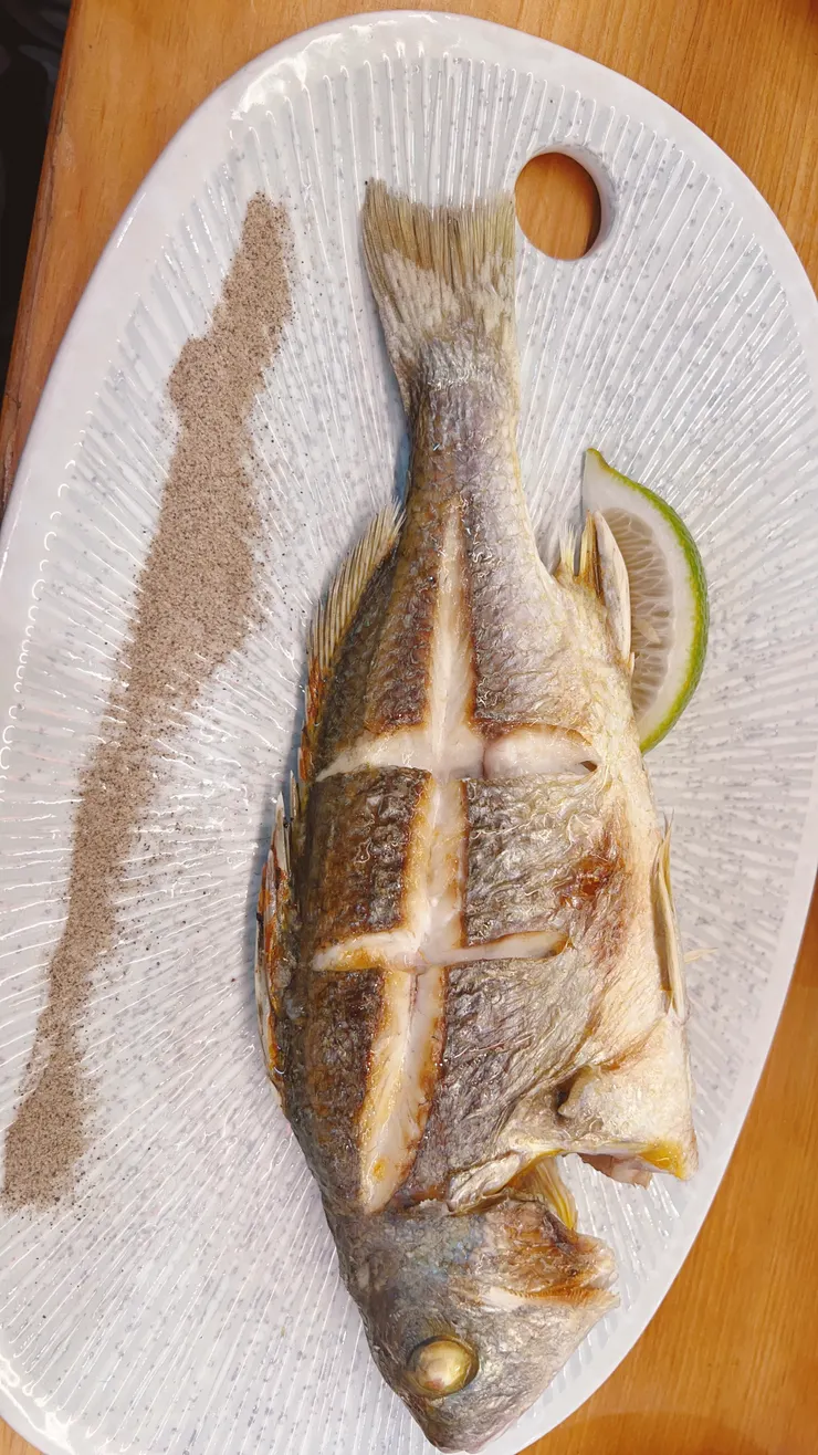 烤魚不大隻,但也是肉質鮮美。