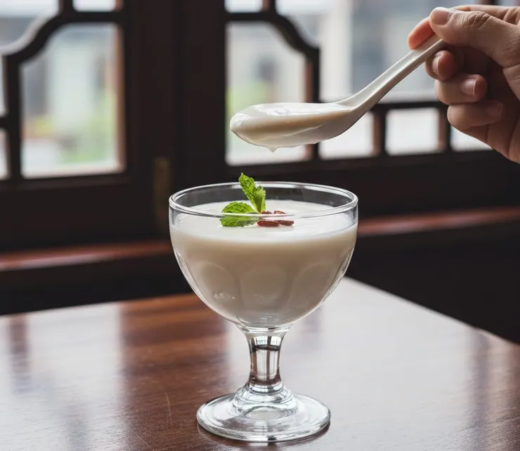 【福容花蓮店】港式蛋白燉鮮奶 質地絲滑、入口即化