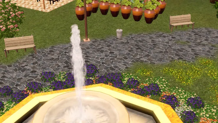 水池真能噴水，現在的公園即使有噴水池，也沒有水。