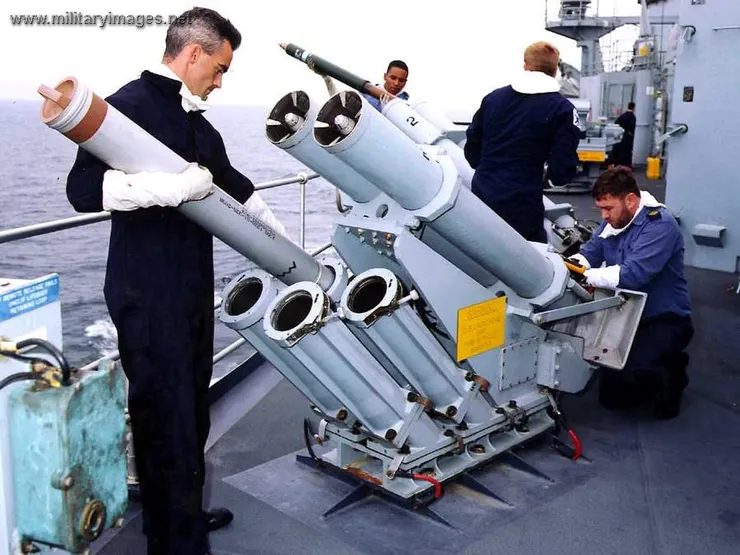 裝填中的3英吋鋁箔發射器