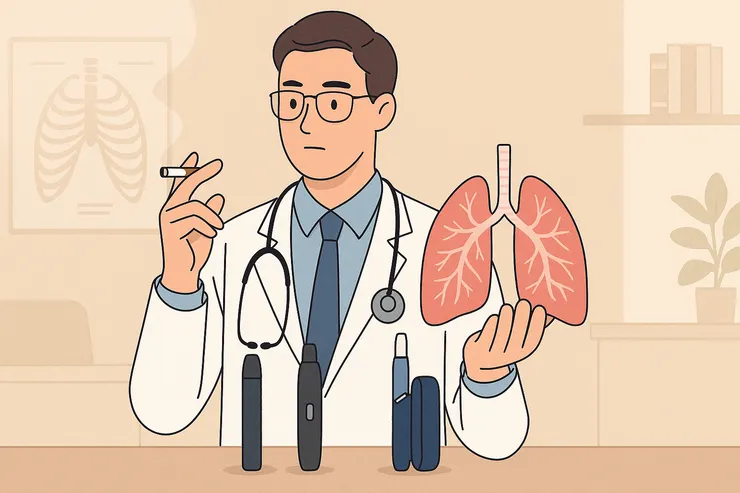 醫師指出：兩者都可能造成肺部發炎、氣道過敏與尼古丁依賴。