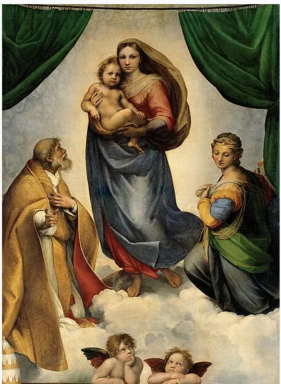 The Sistine Madonna, Raphael, 1512-1513