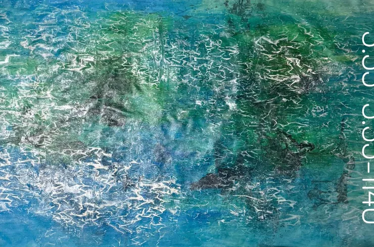 王美玥《旭海》(水波紋畫)