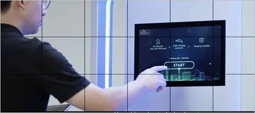 UL認證機：350kW直流充電機-充電畫面。(圖/起而行綠能提供)