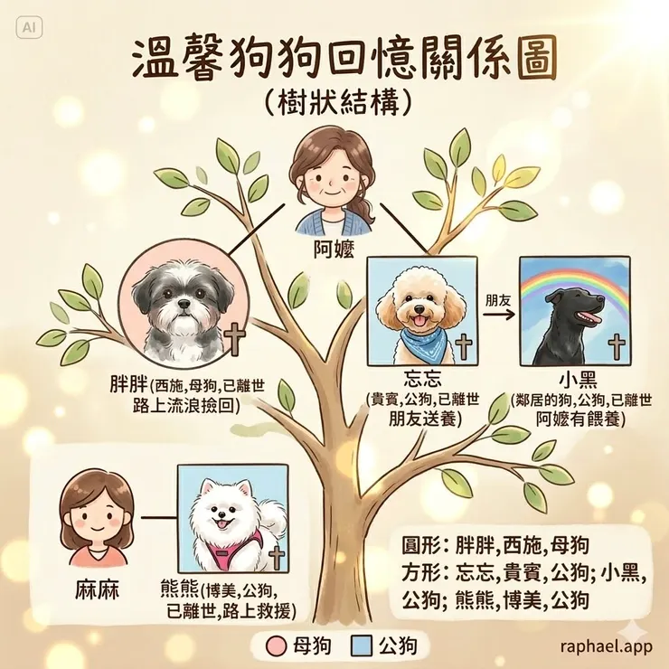 家裡的毛孩關係圖