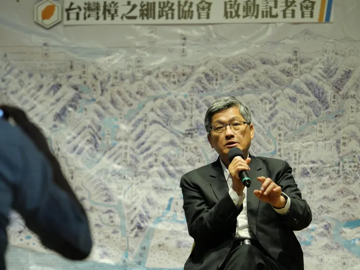 ▲客家委員會主任委員楊長鎮致詞。