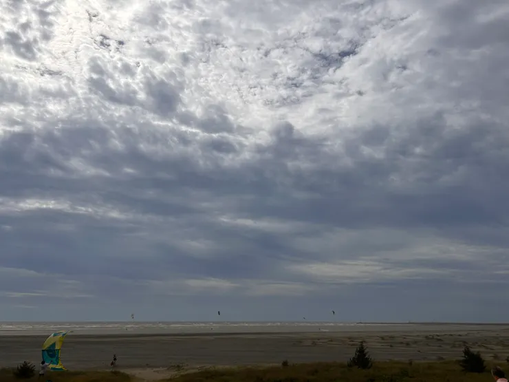 南寮漁港的天空