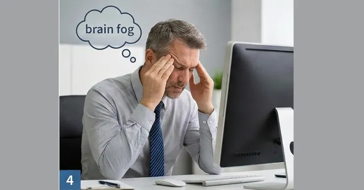 病理情境 長期慢性發炎毒性，誘發腦霧焦慮與疲勞