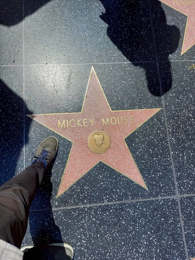 不只是真人會有星星，連米老鼠也有