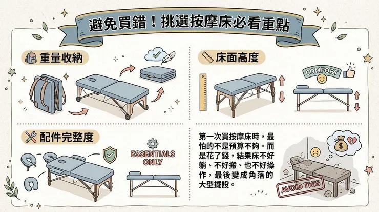 避免買錯！挑選按摩床必看重點