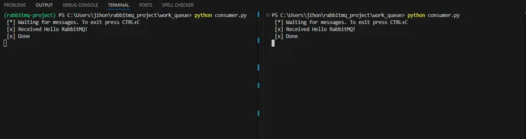 consumer 多工模擬  2 - Work queue