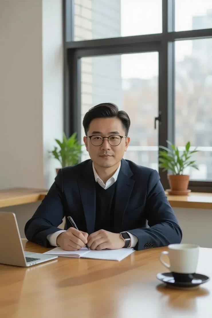 員工表情平靜地上下班,神情帶有無奈,彷彿在等待命運通知。