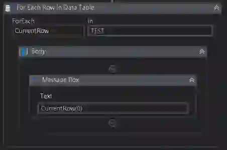 RPA 功能｜UiPath 具迴圈概念的 For Each Row in Datatable！