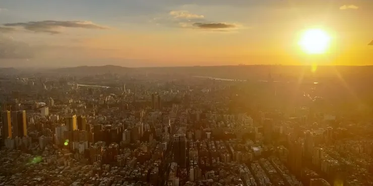 101鳥瞰夕照(霉女拍攝)