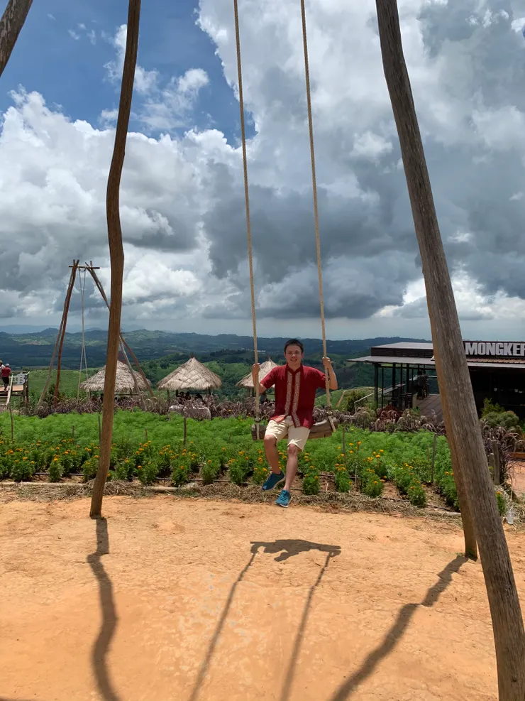 超巨大木頭盪鞦韆好拍又好玩！