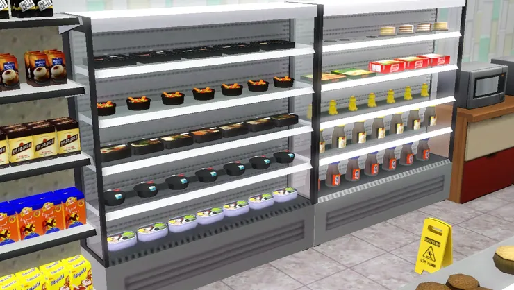 這種冷凍櫃是便利店的一大特色！一看到它們便知道自己來到便利店。