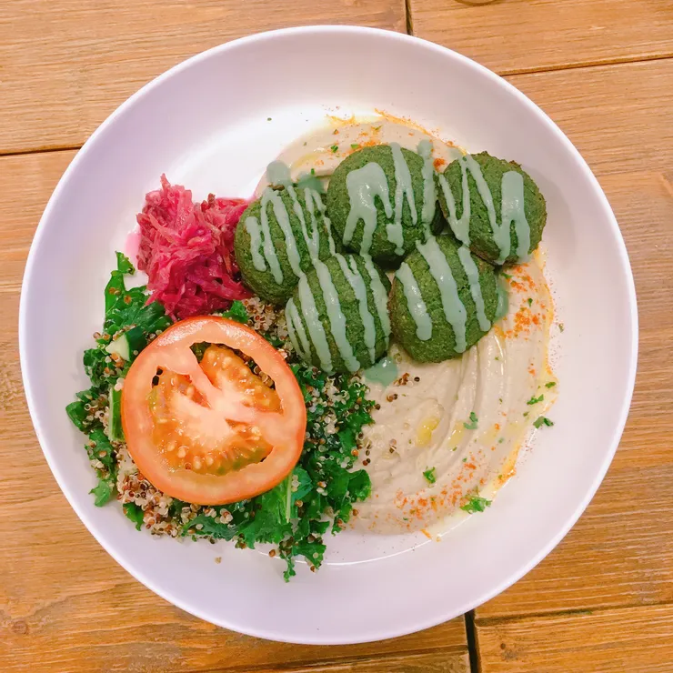 中東扁豆法拉費 LENTIL FALAFEL PLATE @Plants