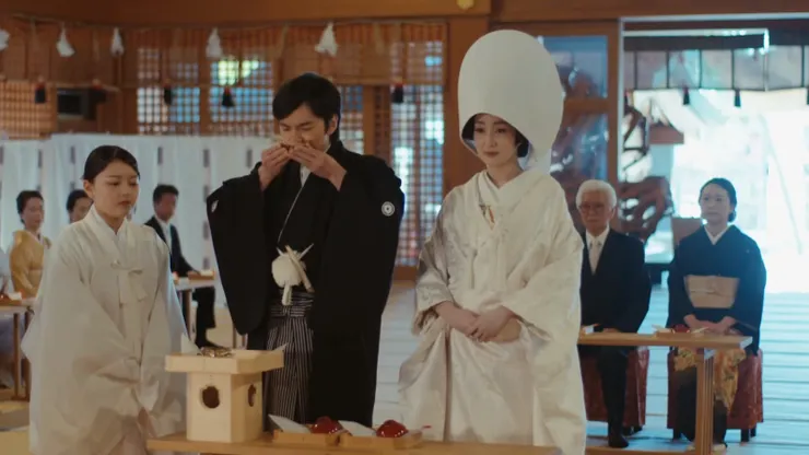 在出雲大社舉行婚禮的別乞