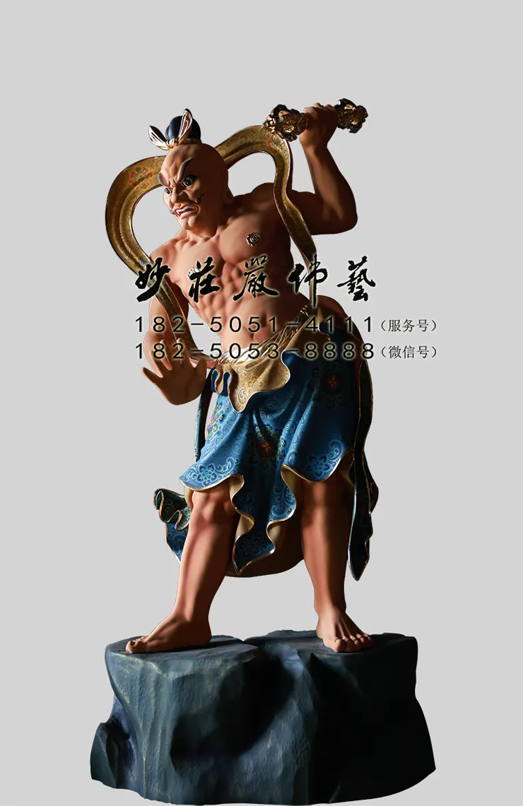 銅雕哈將彩繪塑像