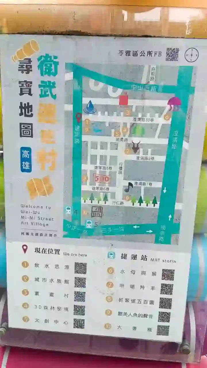 衛武營迷迷村導覽地圖