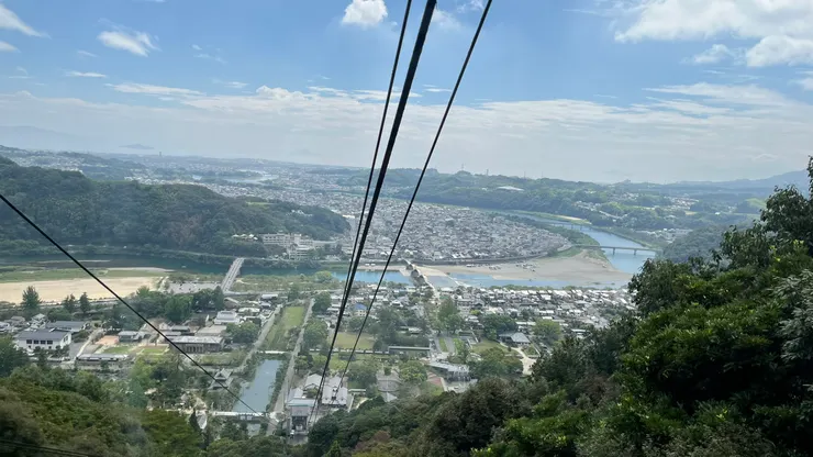 剛剛走過的錦帶橋也看得很清楚。