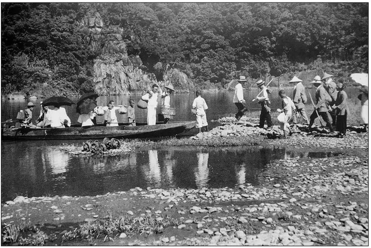 1938年新店渡(舊渡口)舊照 鄧南光攝影 圖片取自網路