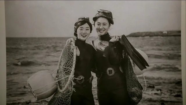 兩位名為美子的三達里海女