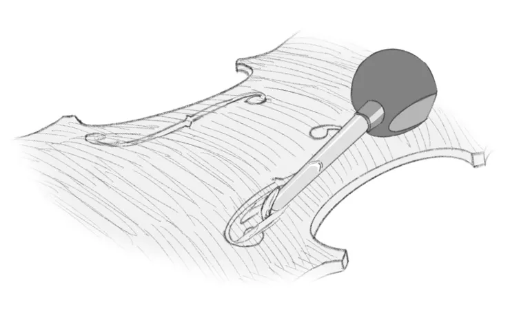 這張圖展示了翅膀部分的工序過程，瓜奈里的不拘小節總是讓人津津樂道，經常能在某些地方發現他留下的刀痕。（圖：感謝強者朋友哆啦提供！）