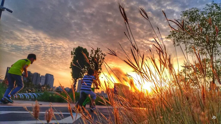 河濱廣場庶民齊集運動休閒