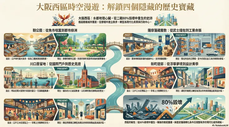 大阪西區時空漫遊