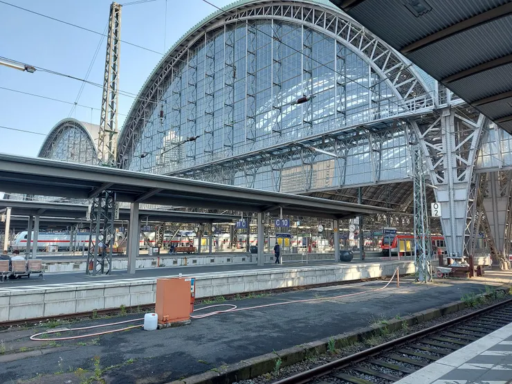 法蘭克福車站候車