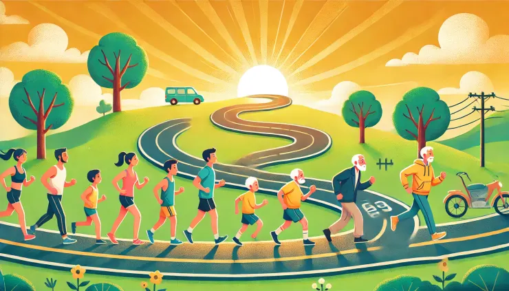 百歲老人挑戰。GPT繪製